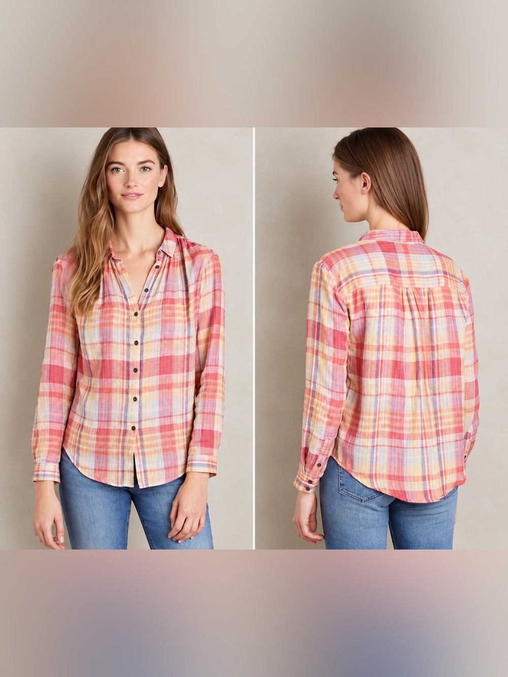 Anthropologie Holding Horses Plaid Shirt *152